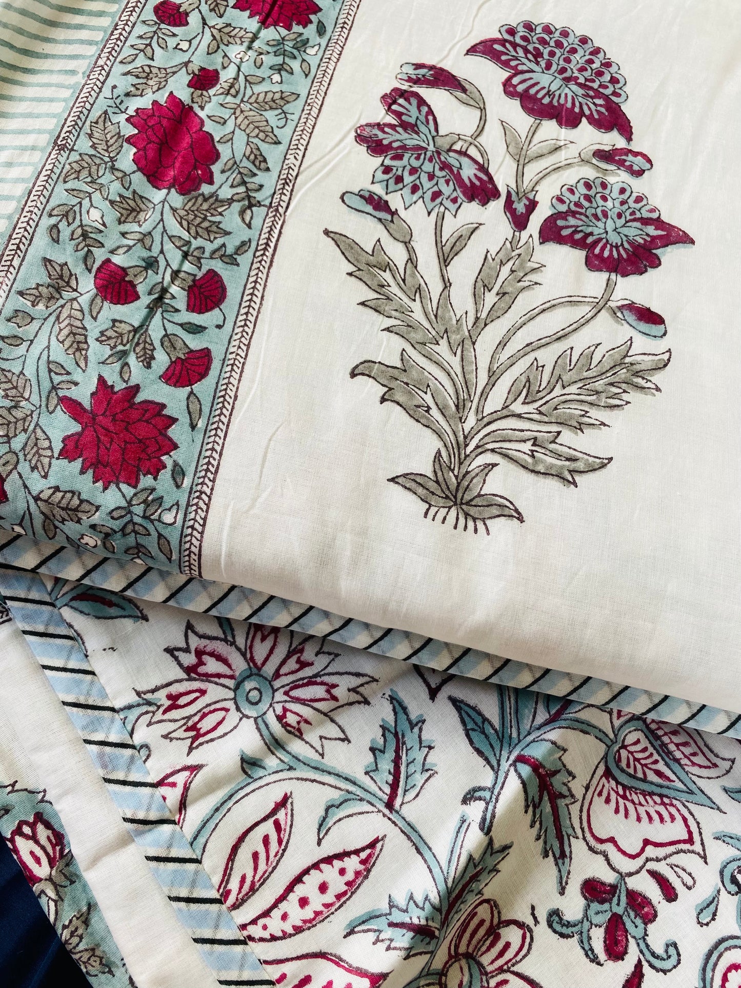 Bahaara Mulmul Reversible Dohar - Set of 2 single dohar