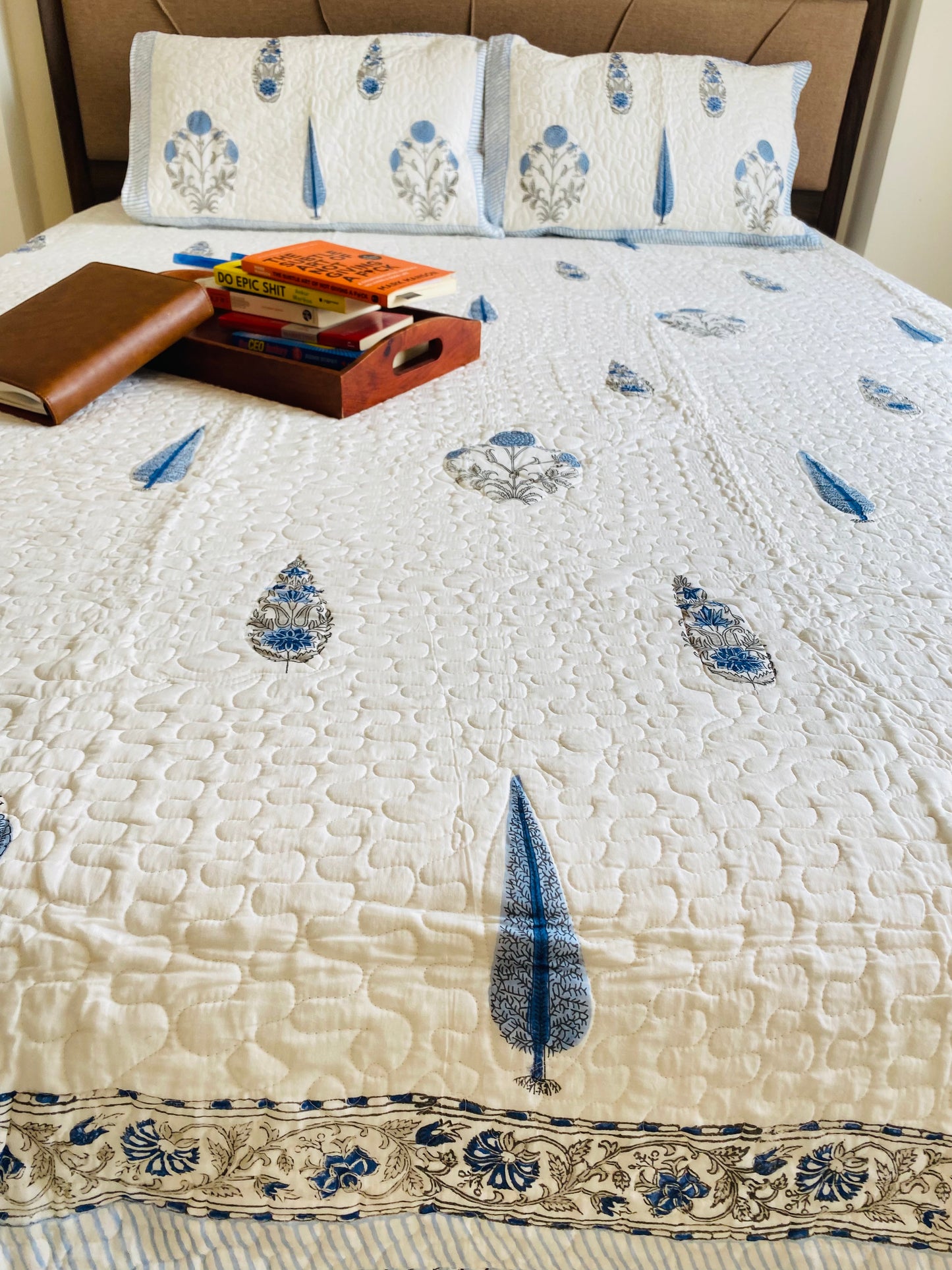 Rimjhim Quilted Bedcover