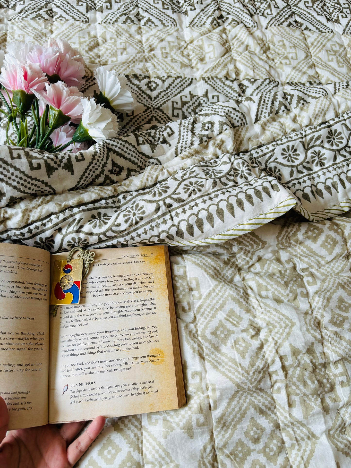 HoneyComb mulmul Quilt