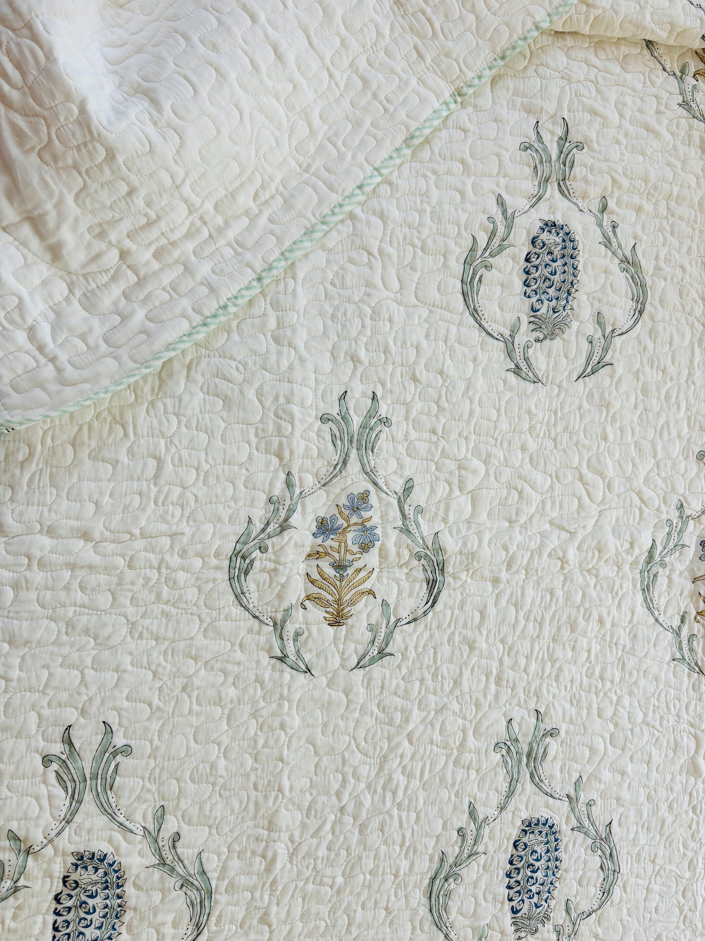 Balmy Seaside Quilted Bedcover