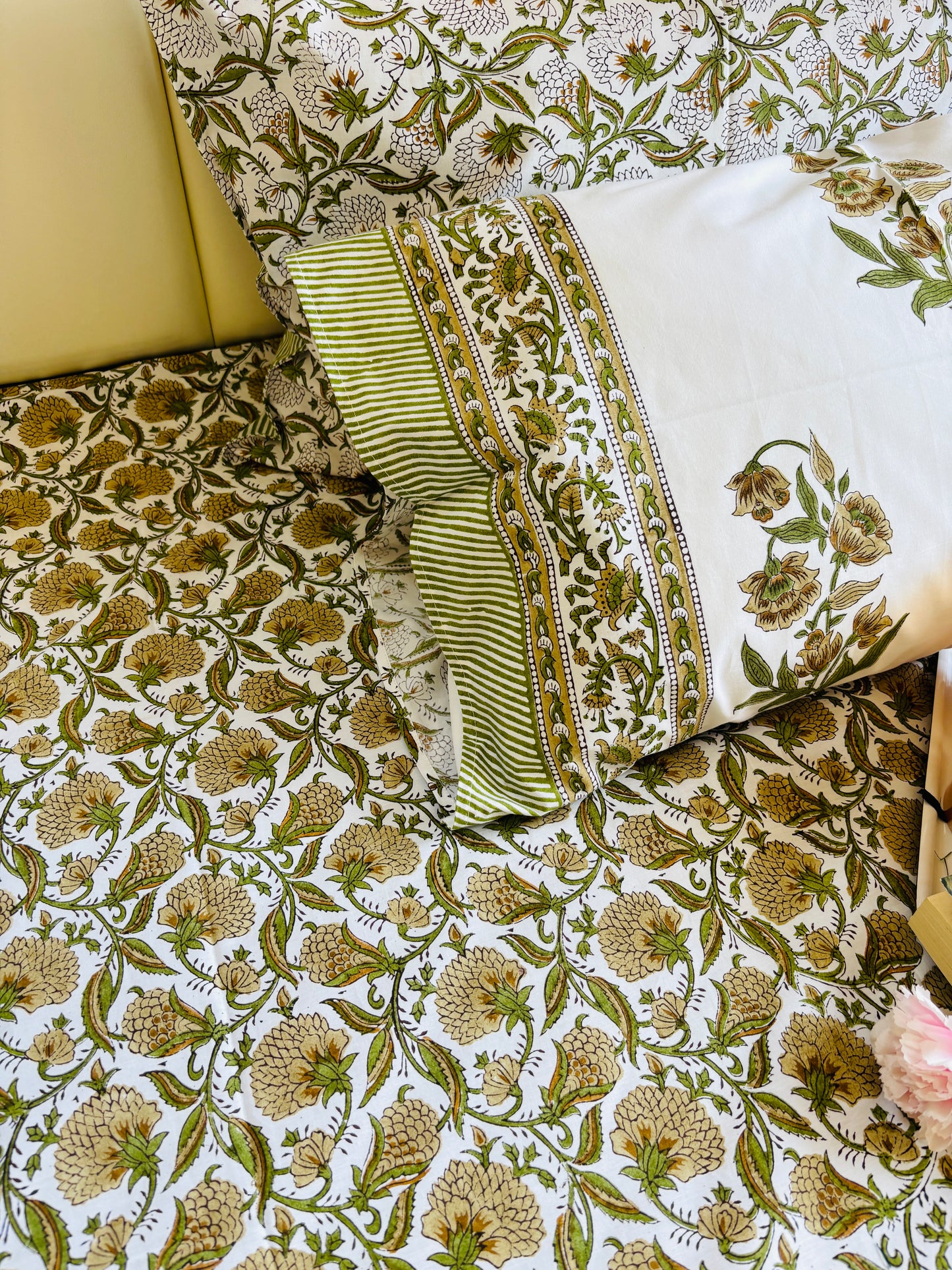 Vasudha Handblock Printed Cotton Bedsheet