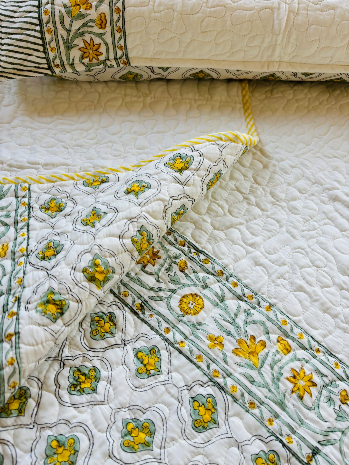 Dandelions Quilted Bedcover