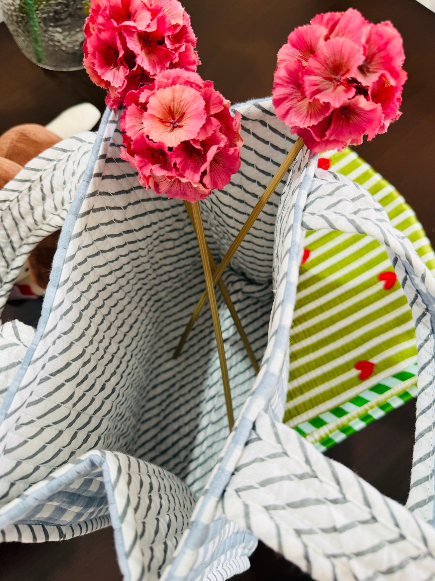 Green Love Mini Tote Bag