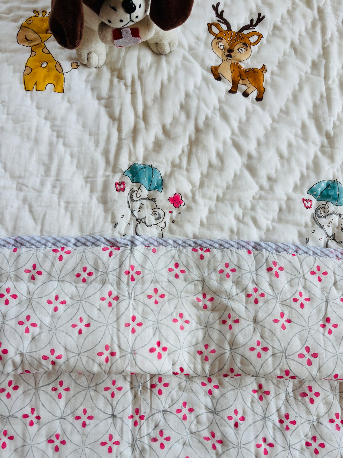 Organic Mulmul Cotton Baby Quilt | Jungle Affair