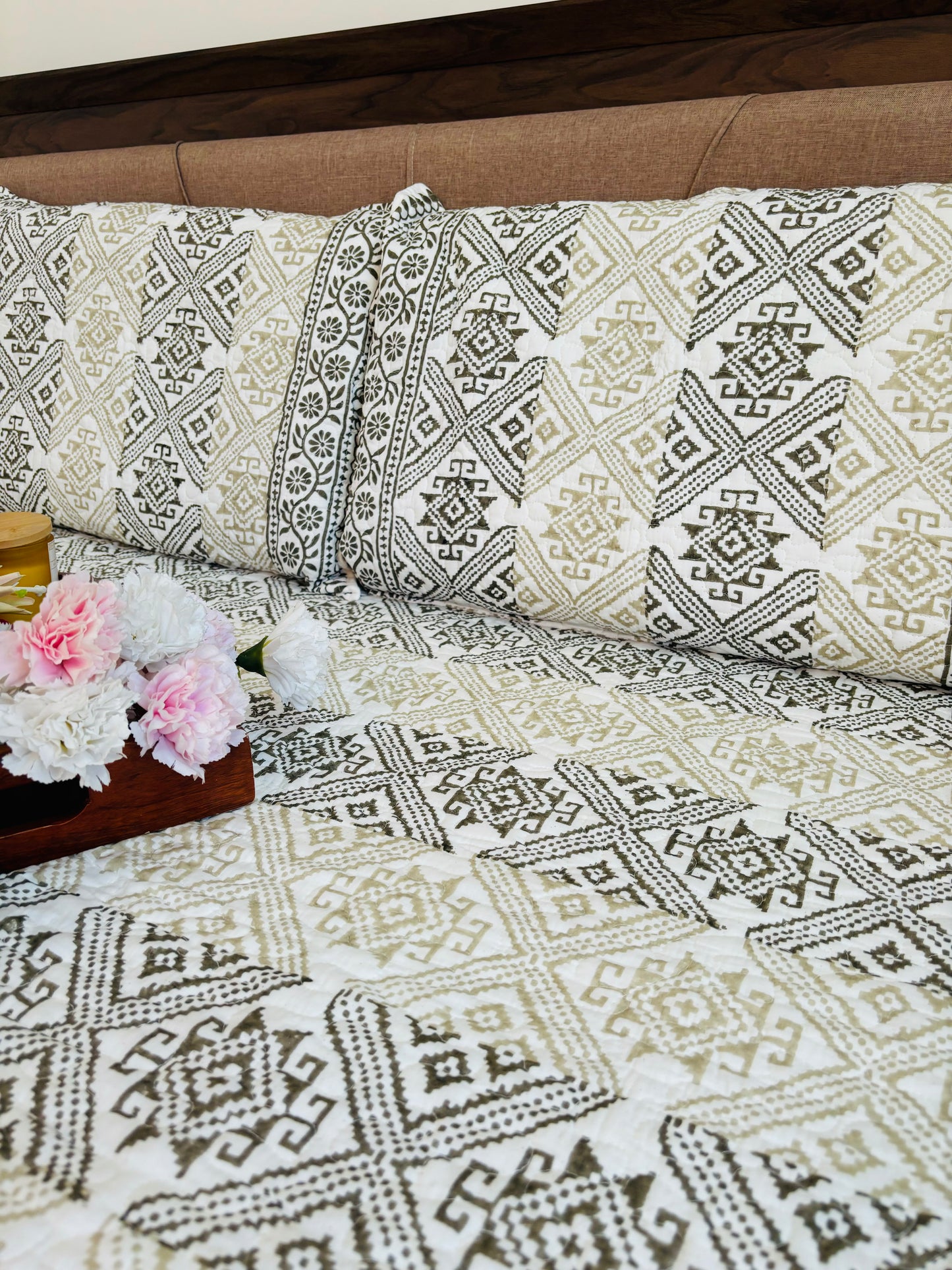 HoneyComb Quilted Bedcover