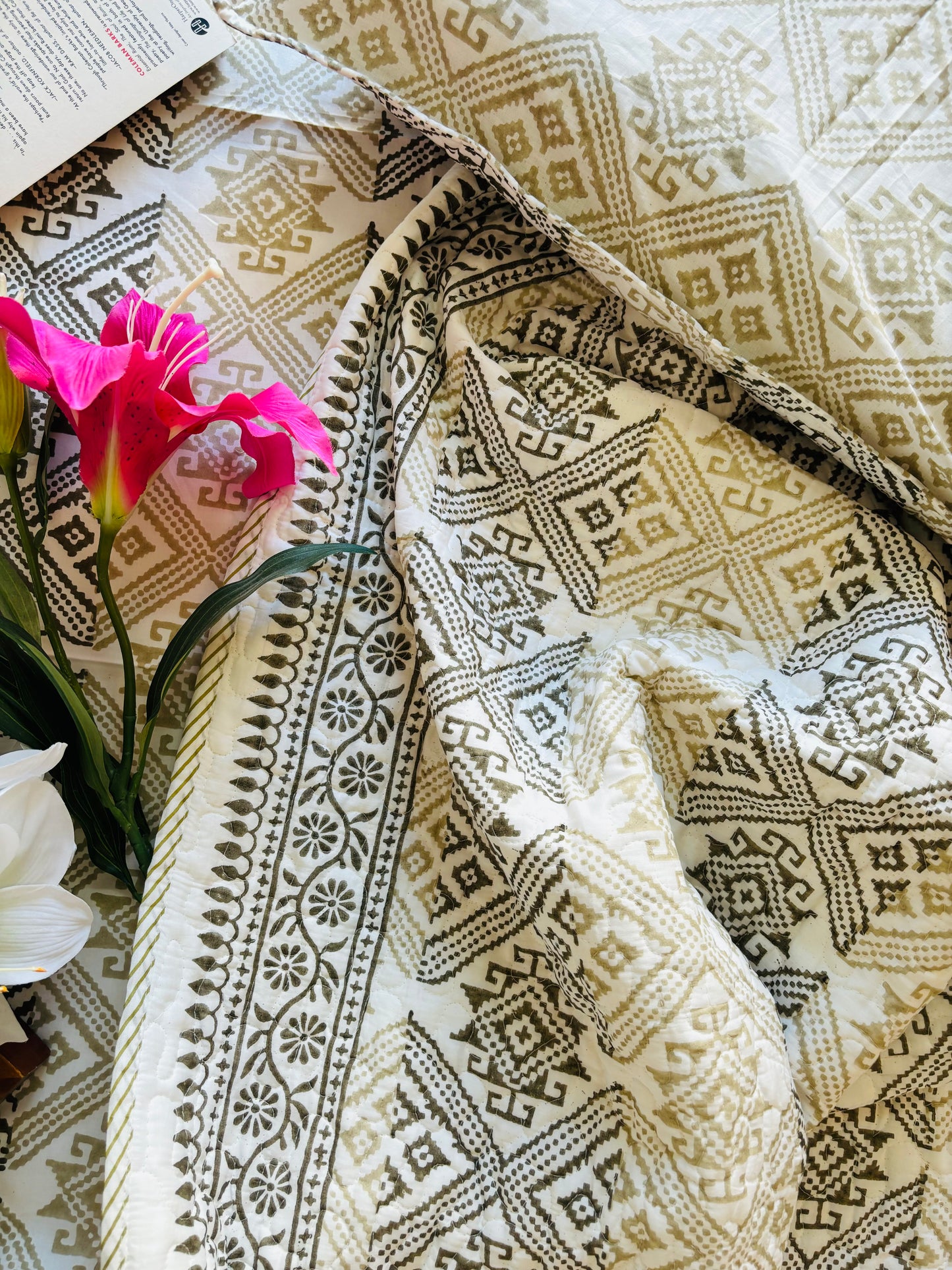 HoneyComb Quilted Bedcover