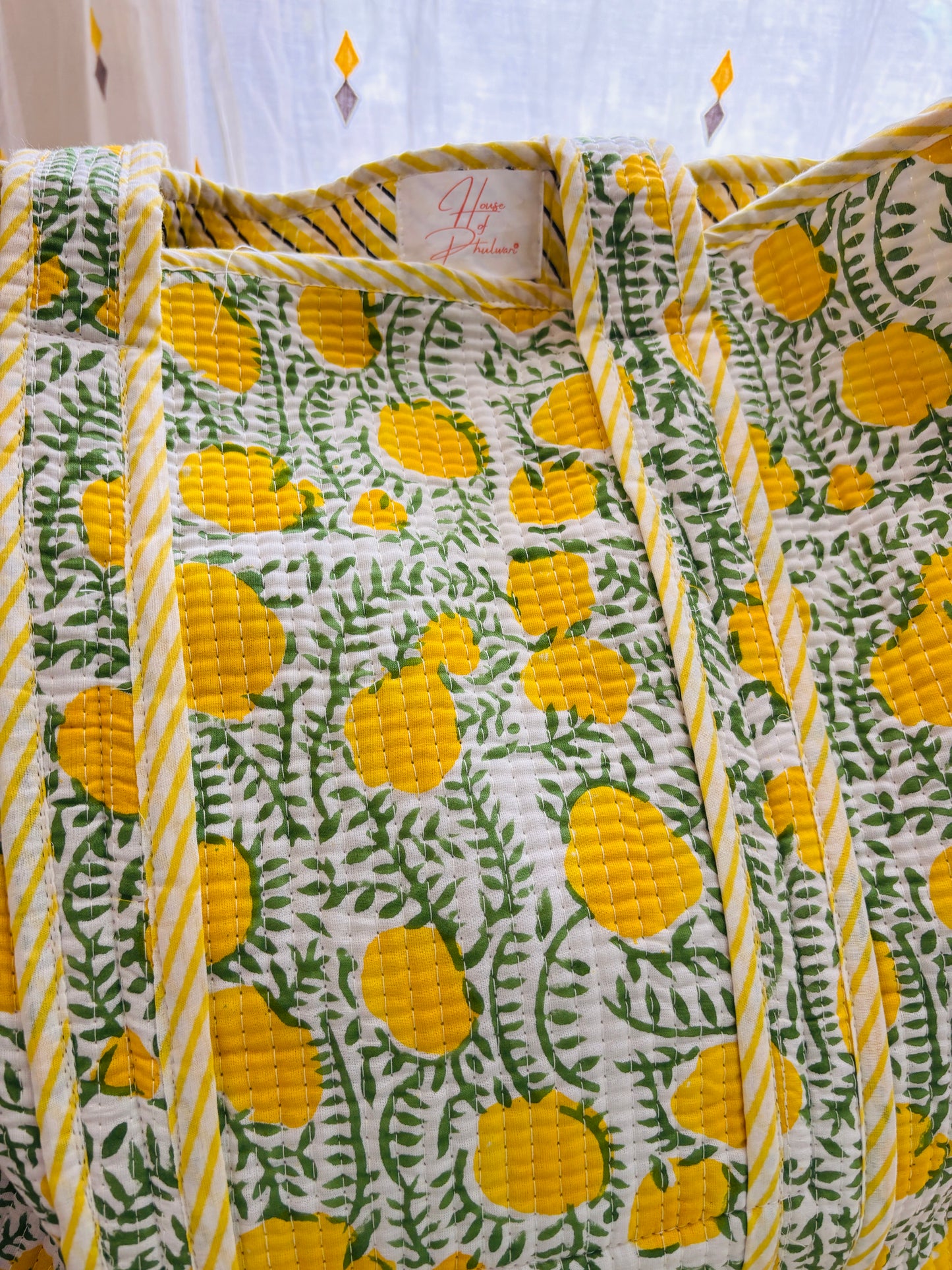 Sorrento🛍️ - Hand block printed tote bag