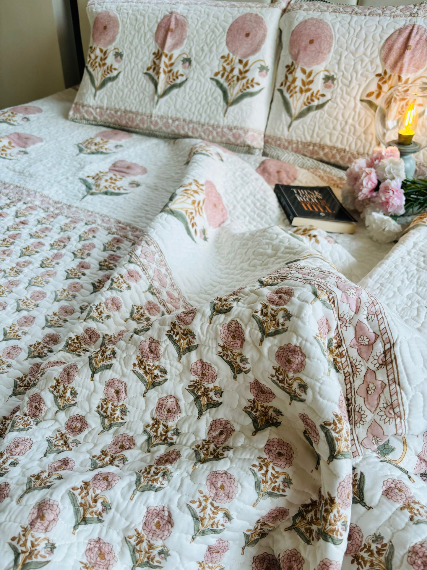 Dahlia Quilted Bedcover