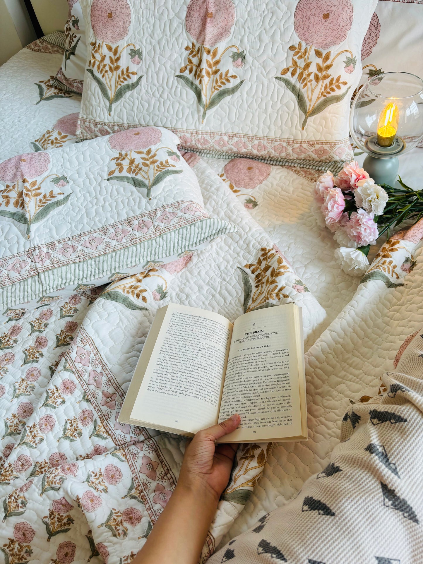 Dahlia Quilted Bedcover