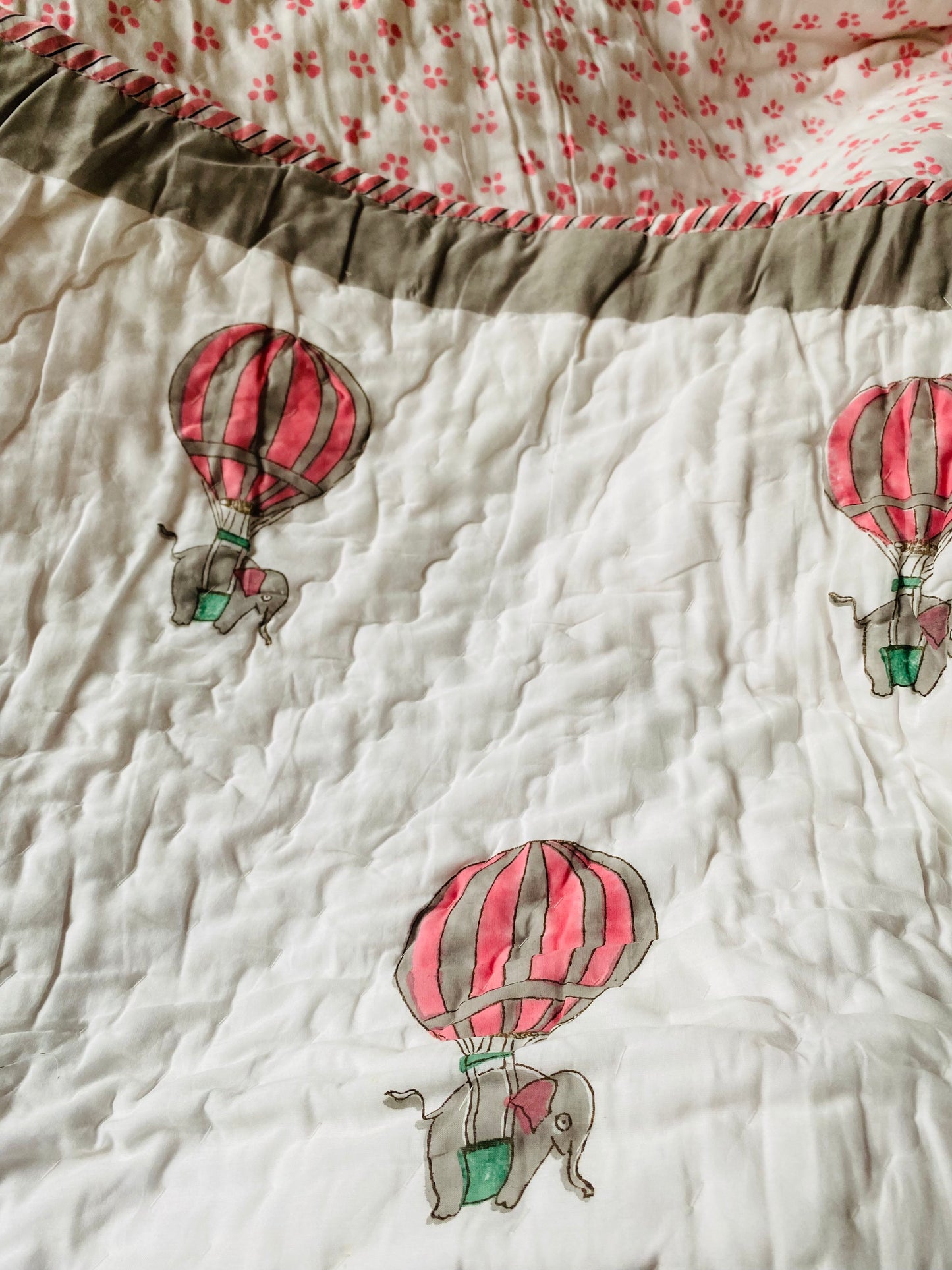 Jumbo Balloon Cotton Kids Quilt | Jumbo Balloon