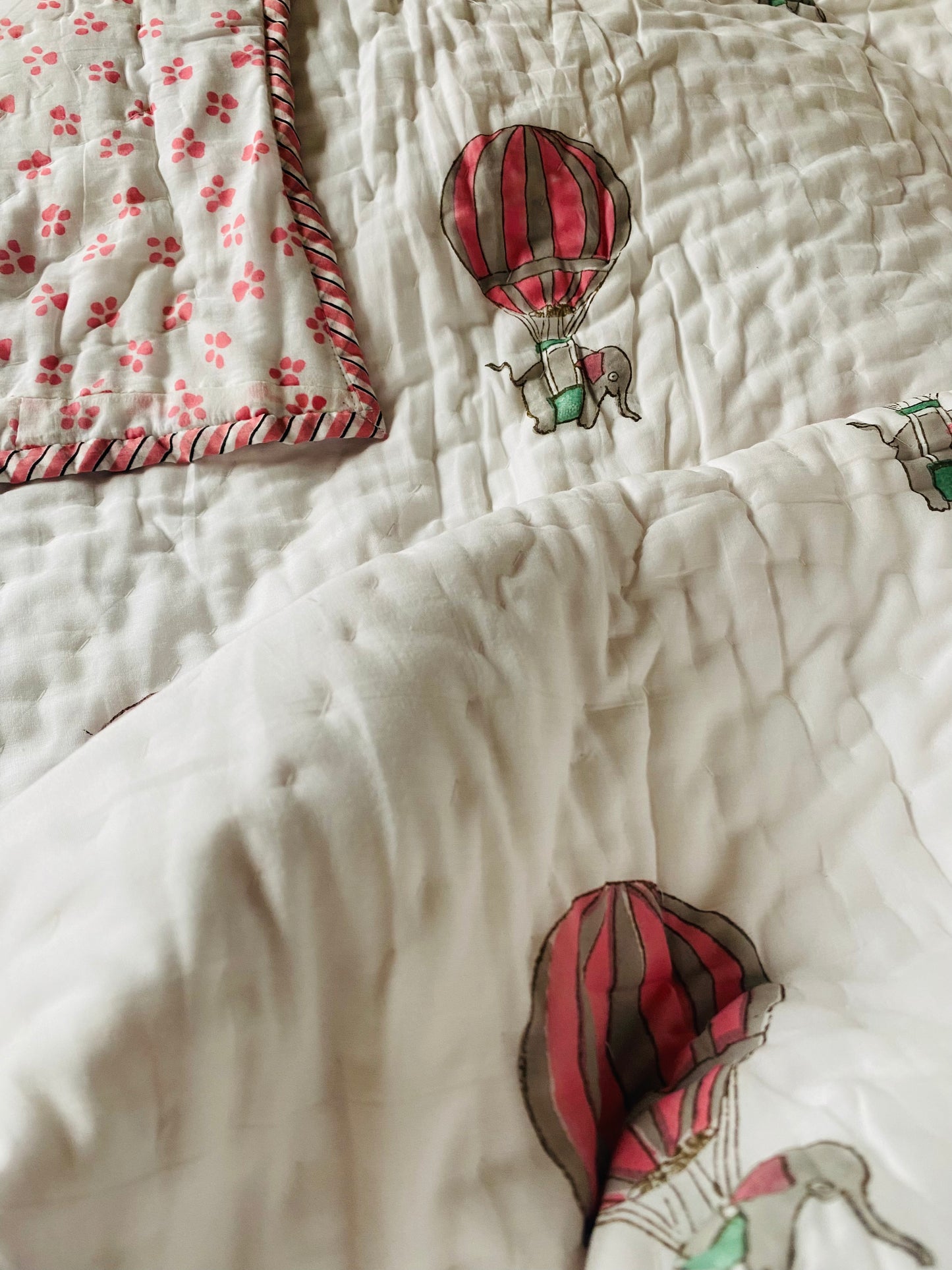 Jumbo Balloon Cotton Kids Quilt | Jumbo Balloon