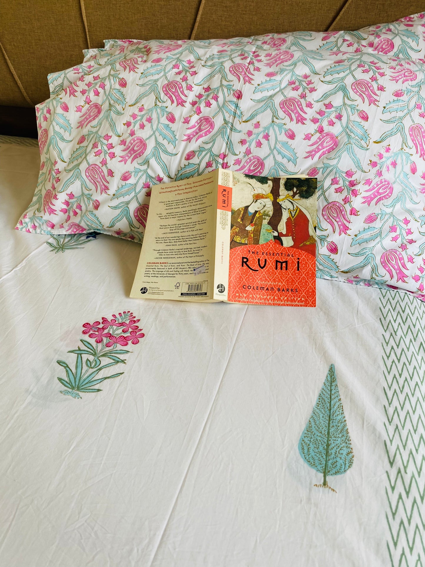 Kyari Hand Block Printed Cotton Bedsheet
