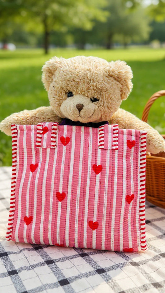 Pink Love Mini Tote Bag