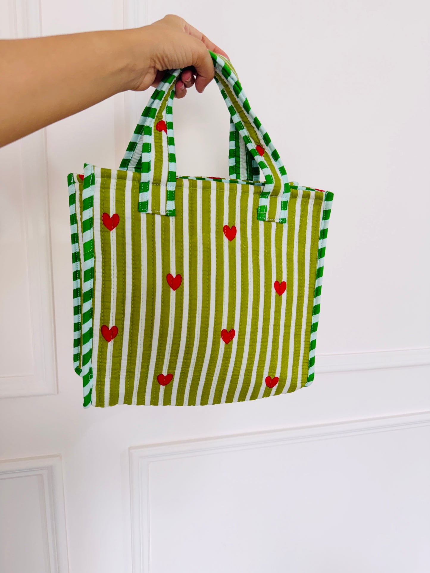 Green Love Mini Tote Bag