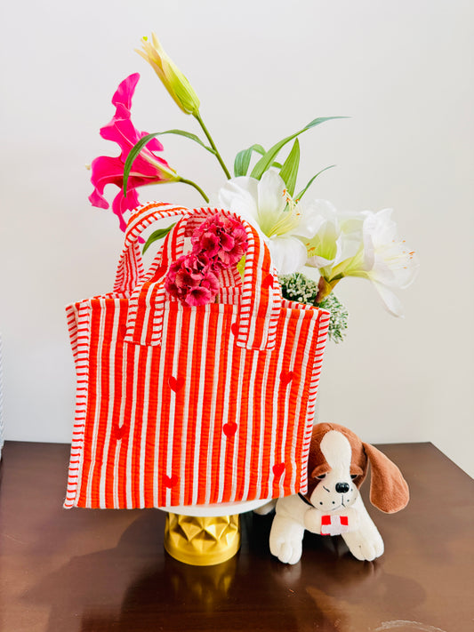 Orange Love Mini Tote Bag