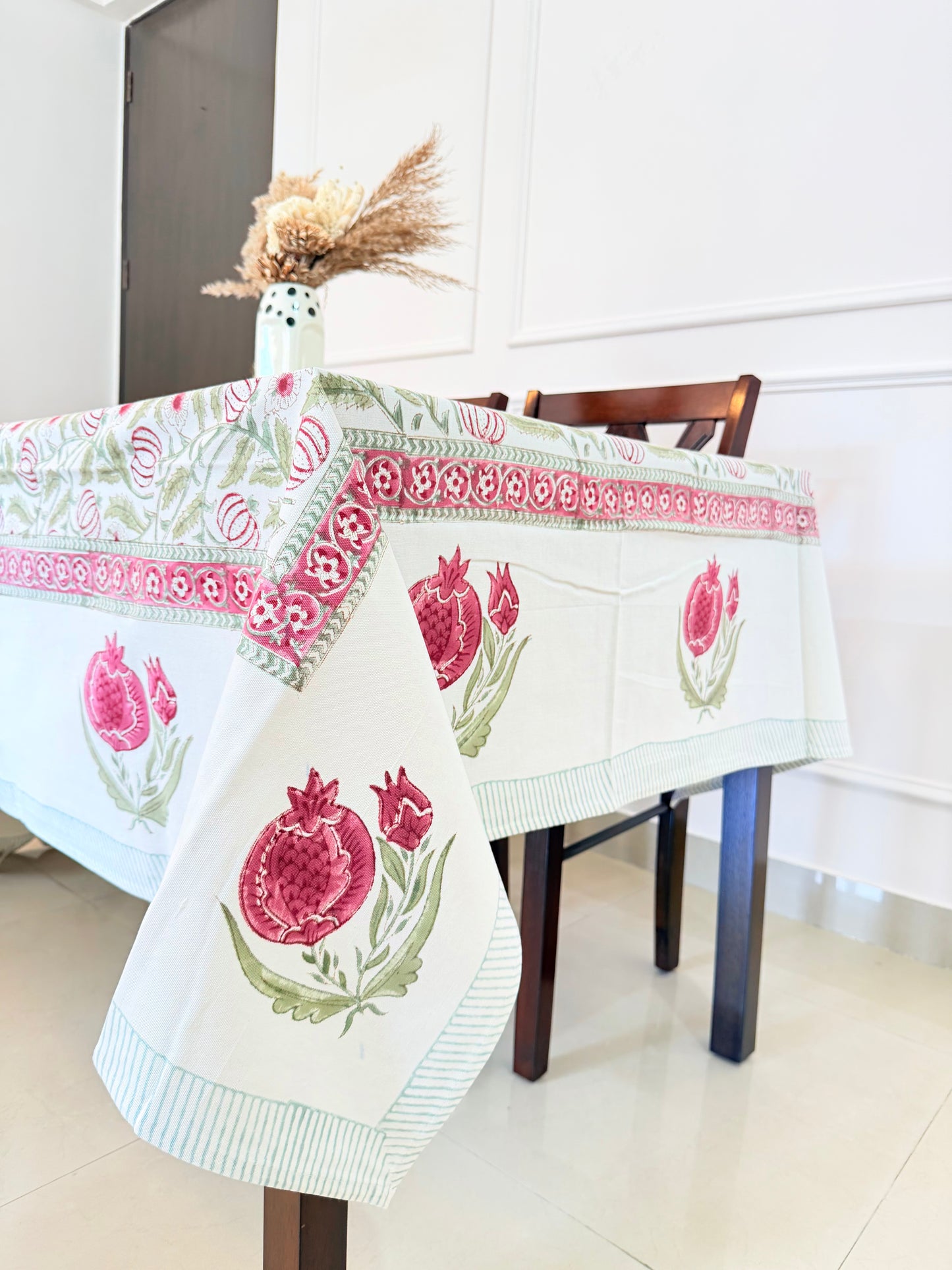 Malum Handblock  Printed Table Cover (6 Seater)