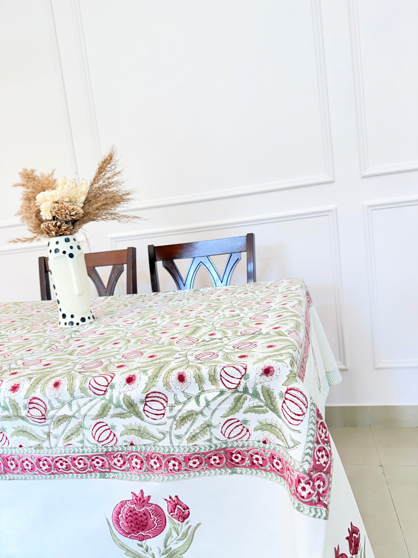 Malum Handblock  Printed Table Cover (6 Seater)